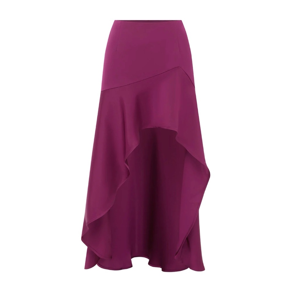 RUNAWAY THE LABEL ‘Kairo’ Midi Skirt in Berry